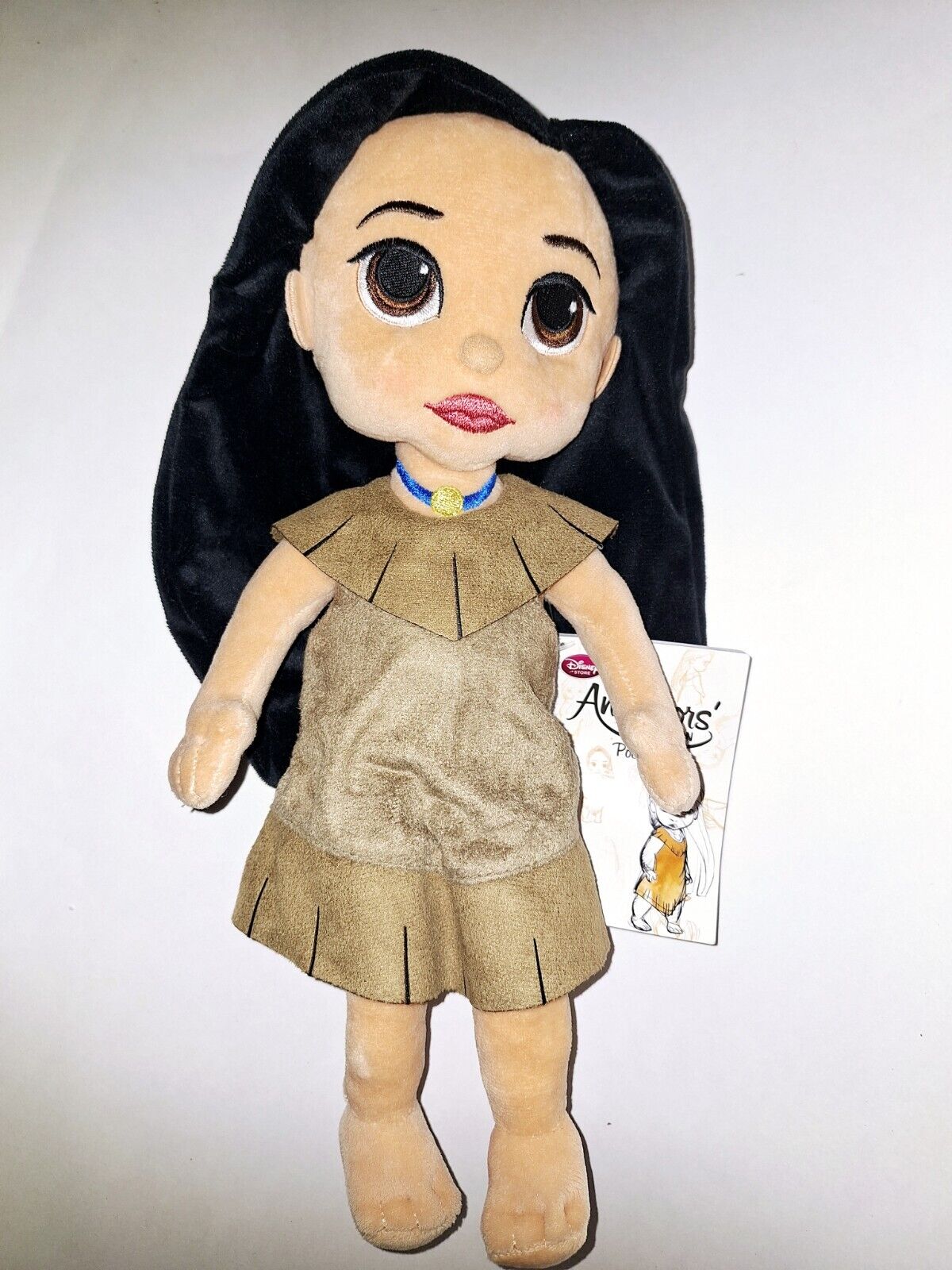 ❤️ NEW Disney Store Pocahontas Toddler Animators\' Collection Plush Doll 13”