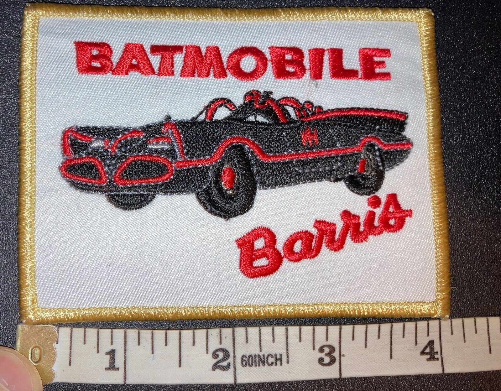 1966 Batmobile Patch  Classic TV Batmobile Patch - George Barris Batmobile Patch