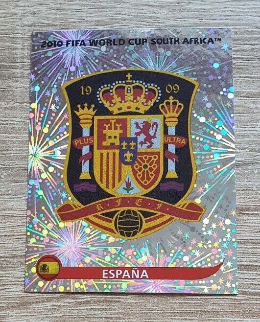 2010 Panini World Cup 563 Spain Espana Spain Coat of Arms Badge Foil FIFA World Cup WC 10