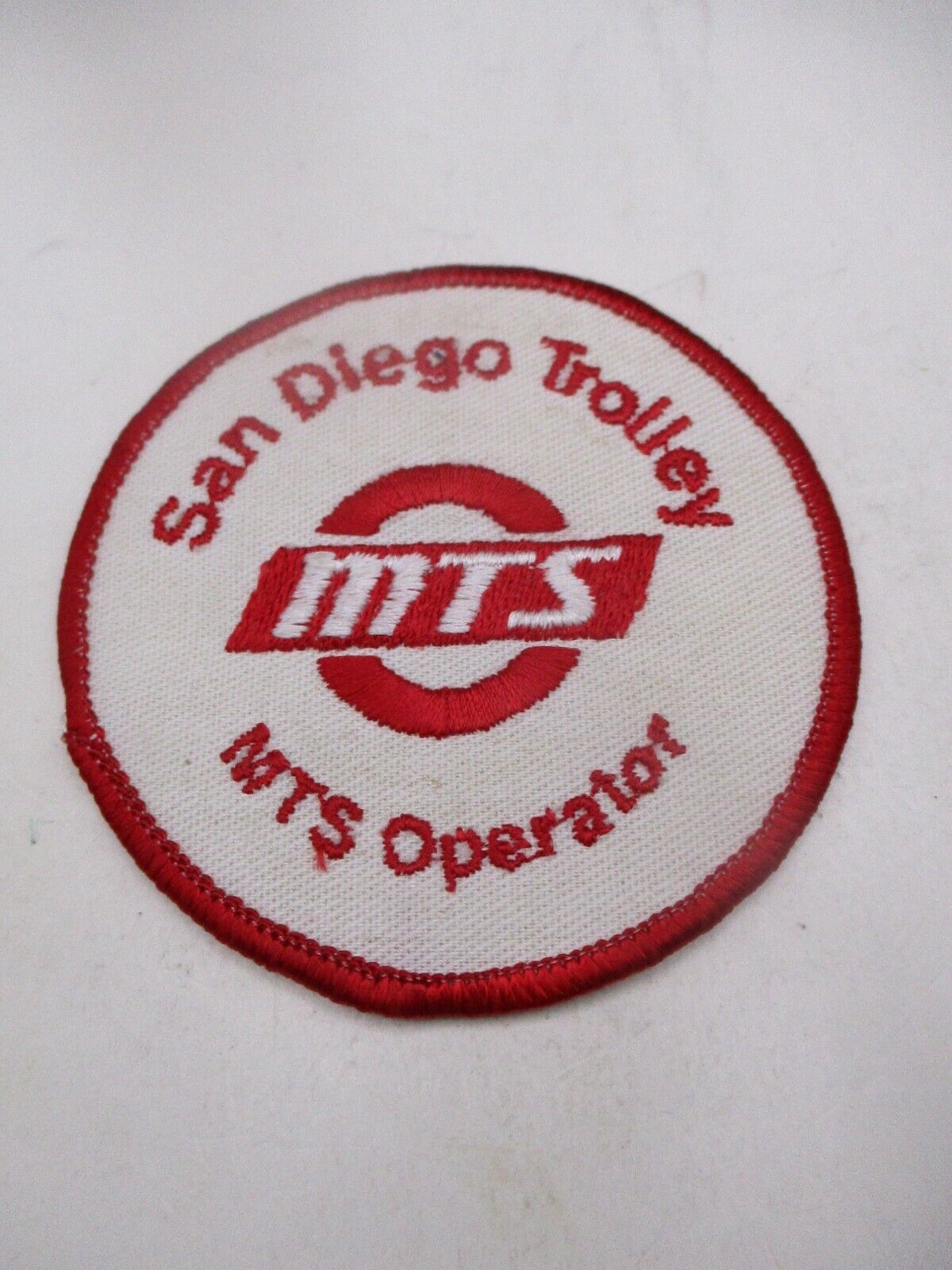 San Diego California MTS Trolley Operator Patch