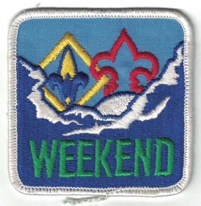 BSA Webelos Scout Weekend square patch