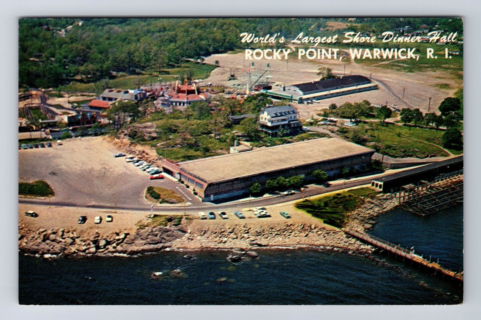 Warwick RI-Rhode Island, World\'s Largest Shore Dinner Hall, Vintage Postcard