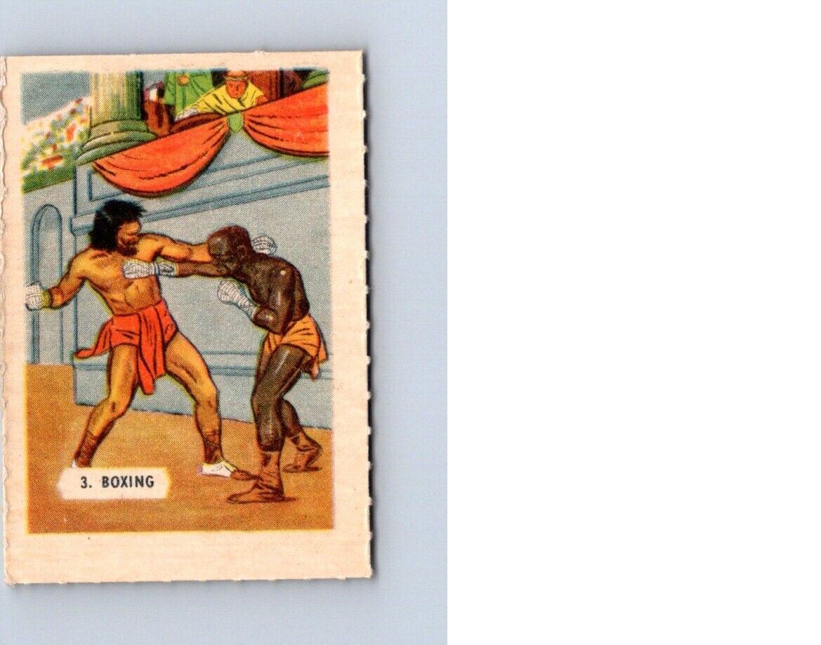 VINTAGE 1945-46 KELLOGG\'S ALL-WHEAT SPORTS HISTORIES CARD#3  BOXING  NO1361