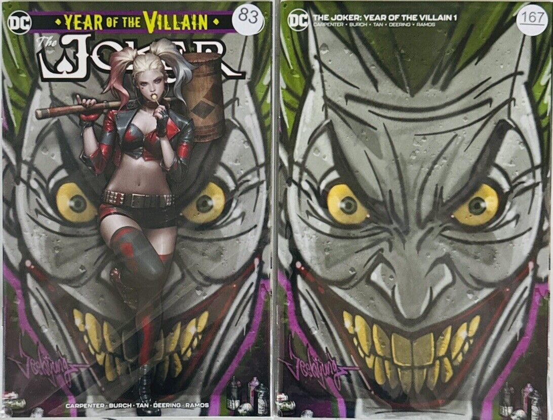 The Joker: Year Of The Villain #1 Jeehyung Lee Exclusive 2 Book Set Harley Quinn