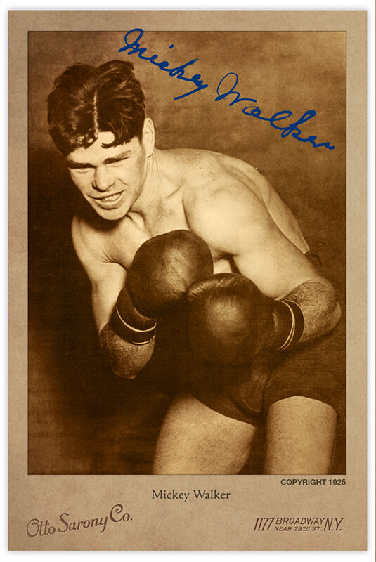 MICKEY WALKER 1925 Boxing Champion Legend Cabinet Card Vintage Photo CDV A++