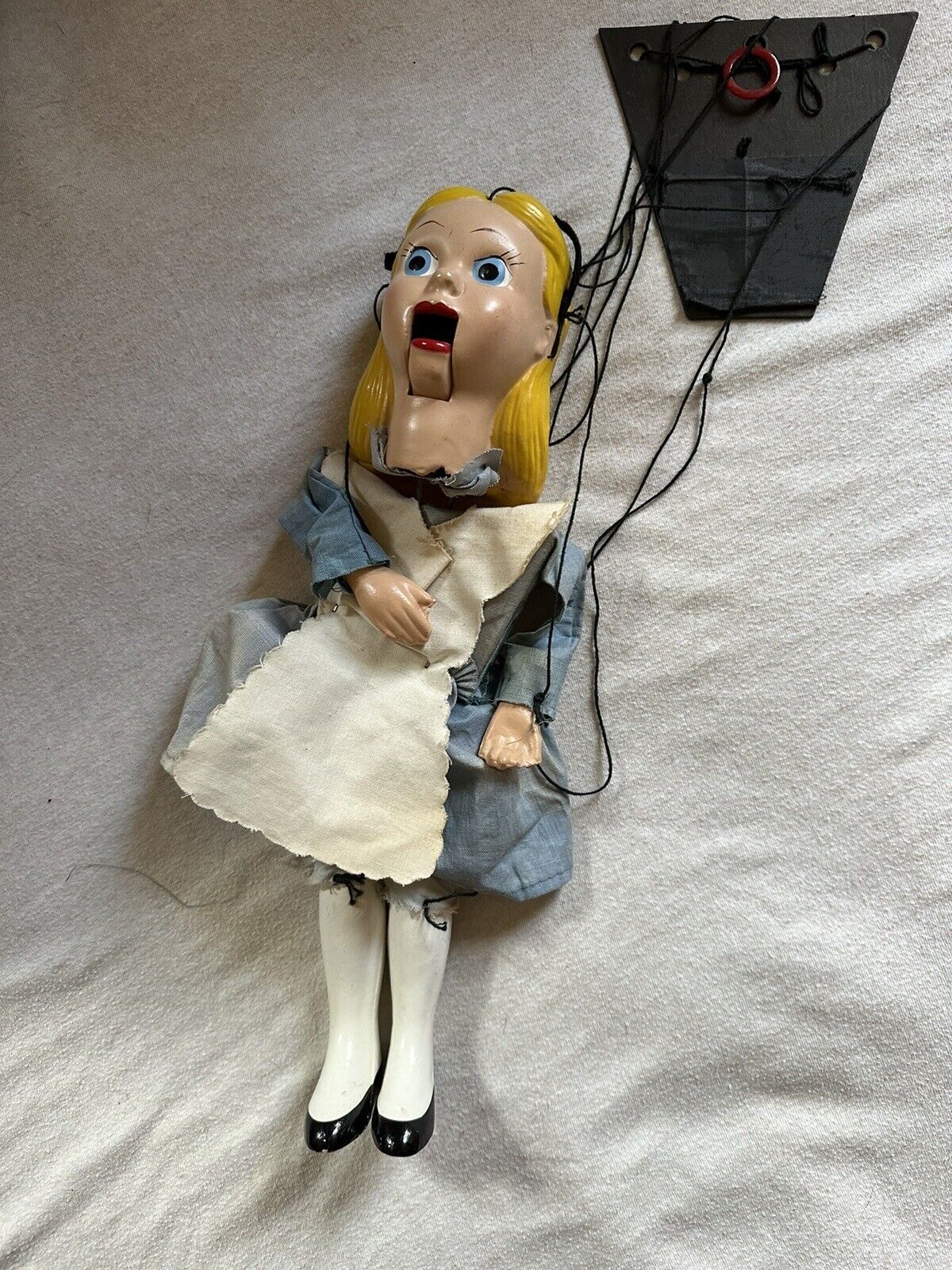 Antique Alice In Wonderland Marionette Rare Disney Collectible 