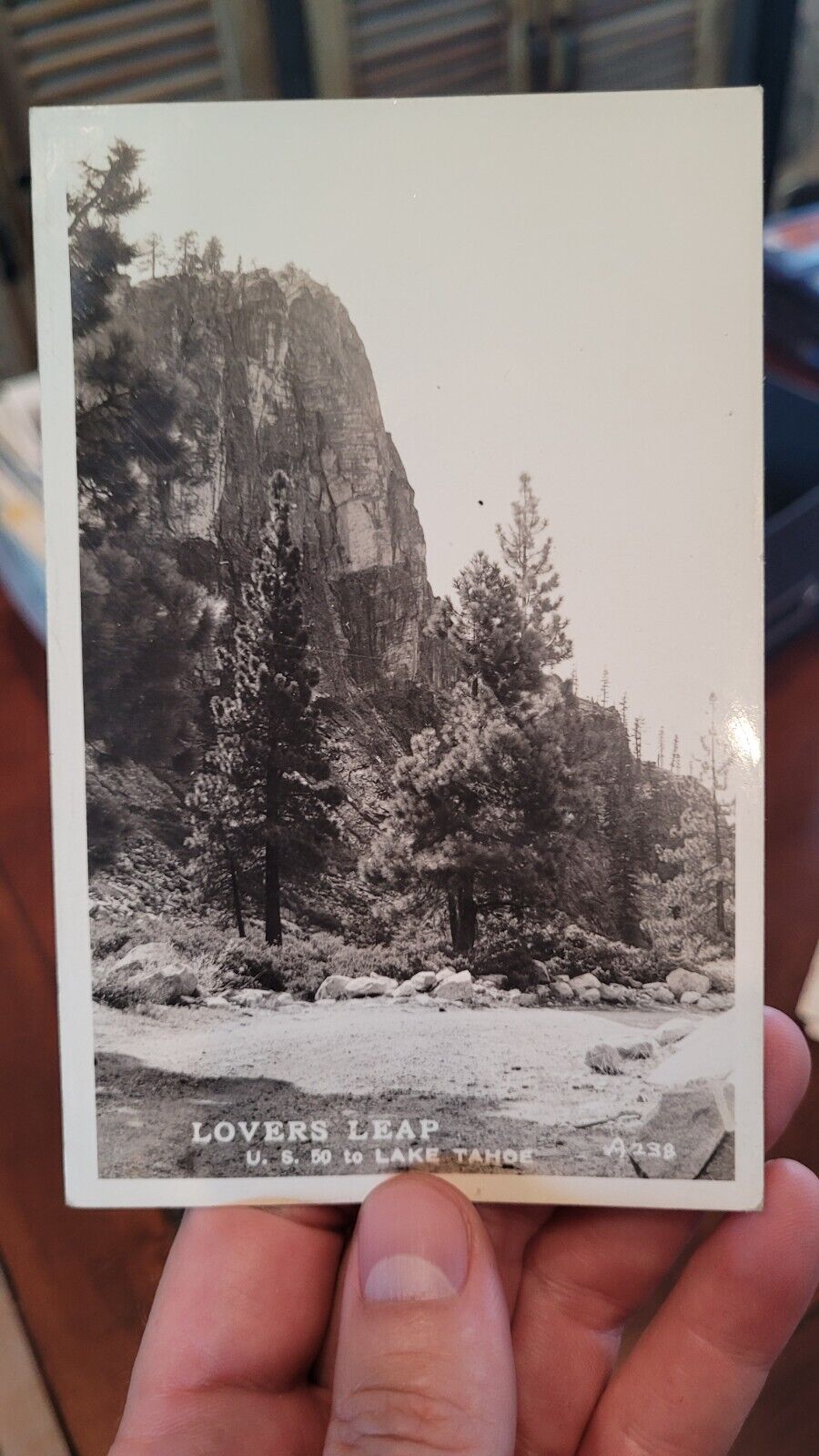 RPPC Lovers Leap US 50 Lake Tahoe Vintage PostCard - C3