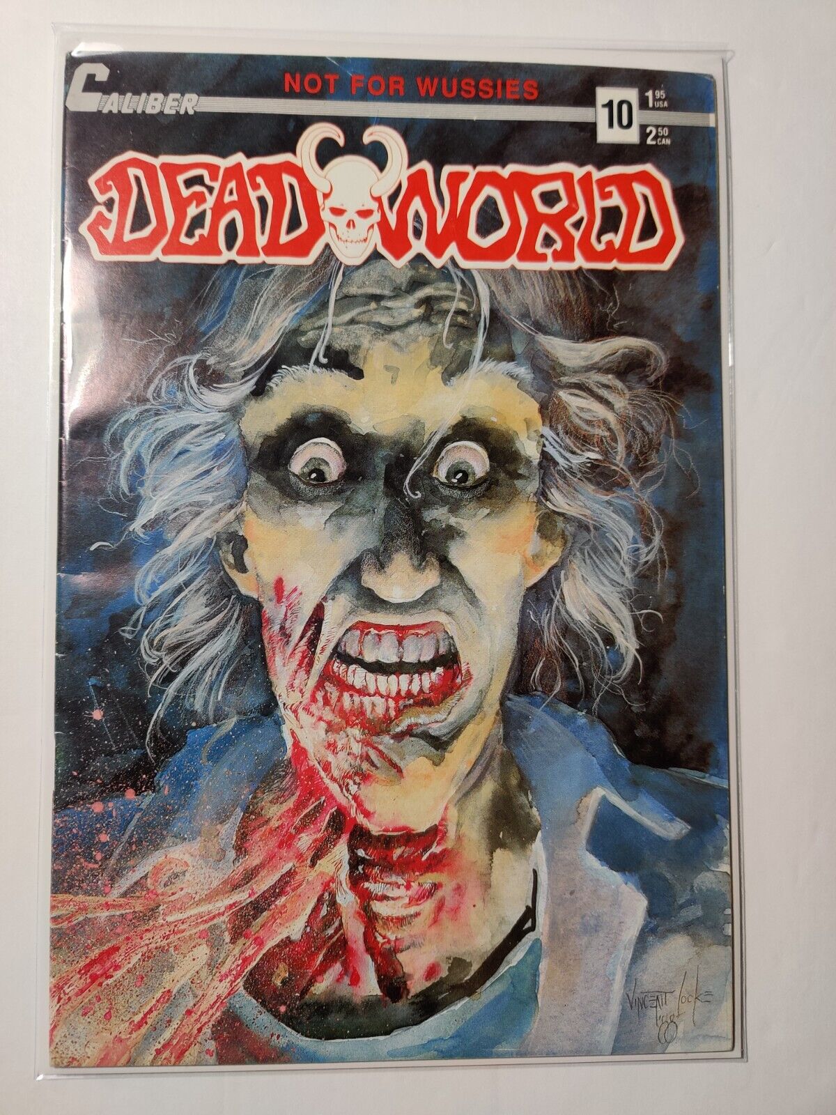 Deadworld #10B Locke Variant 1988  (Crow in Ad) Dead World *Upper Mid grade 