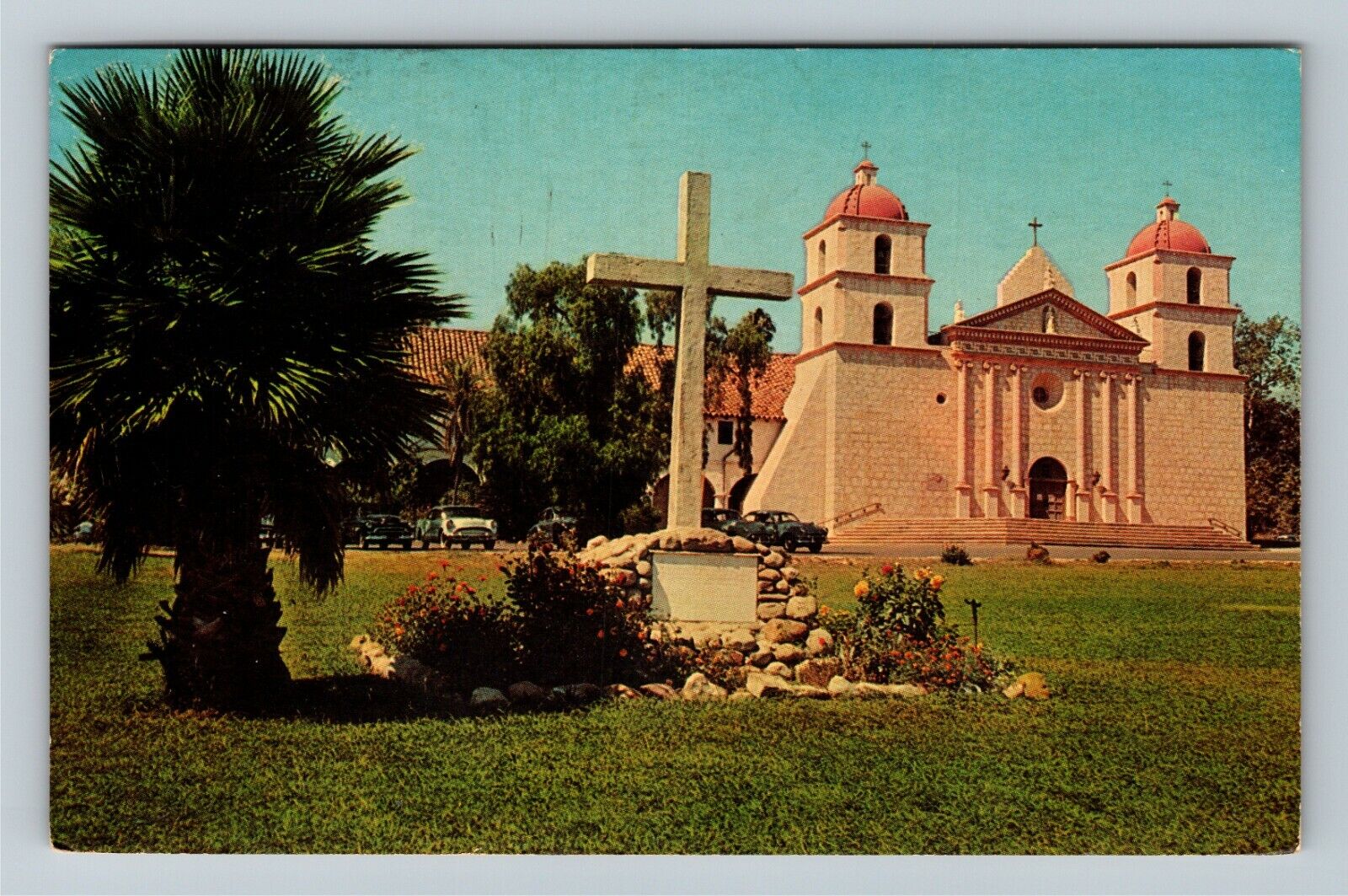 Santa Barbara, CA-California, Santa Barbara Mission, c1985 Vintage Postcard