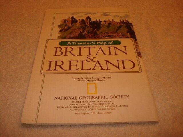 National Geographic Series A Travelers Map of Britain & Ireland (2000)