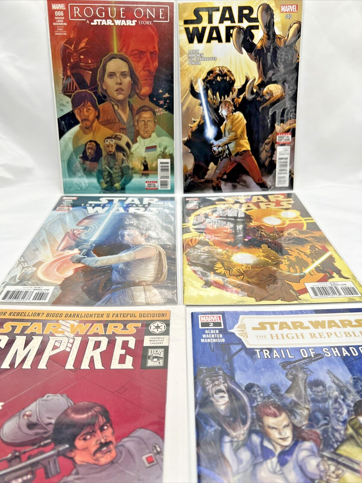 Star Wars lot of 6 comic books (2003-2022)