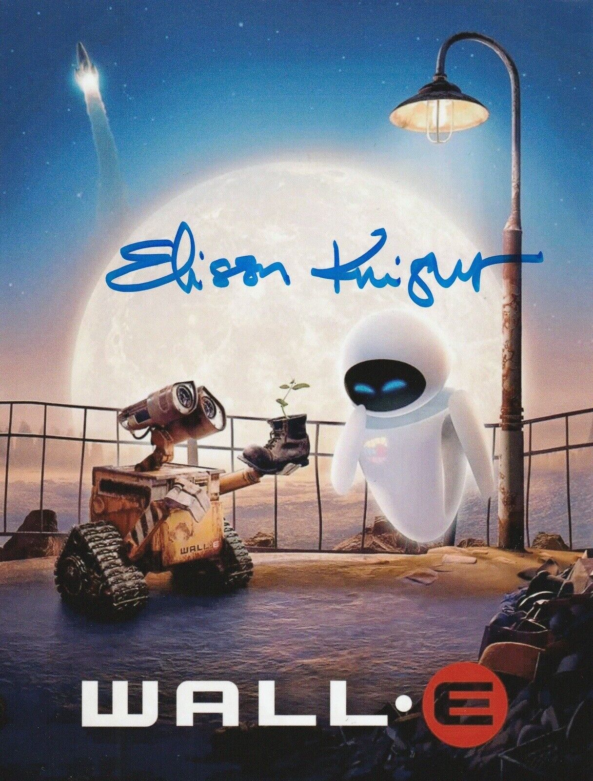 Elissa Knight Hand Signed 8x6 Inch WALL-E Photo Disney Pixar WALL E