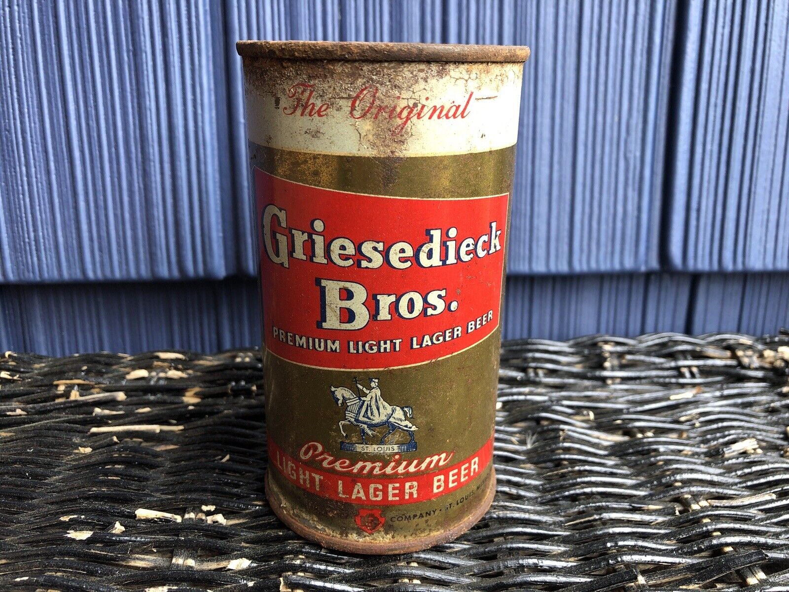 #2 Vintage GRIESEDIECK BROS Premium Light Lager Flat Top Beer Can (AS-IS)