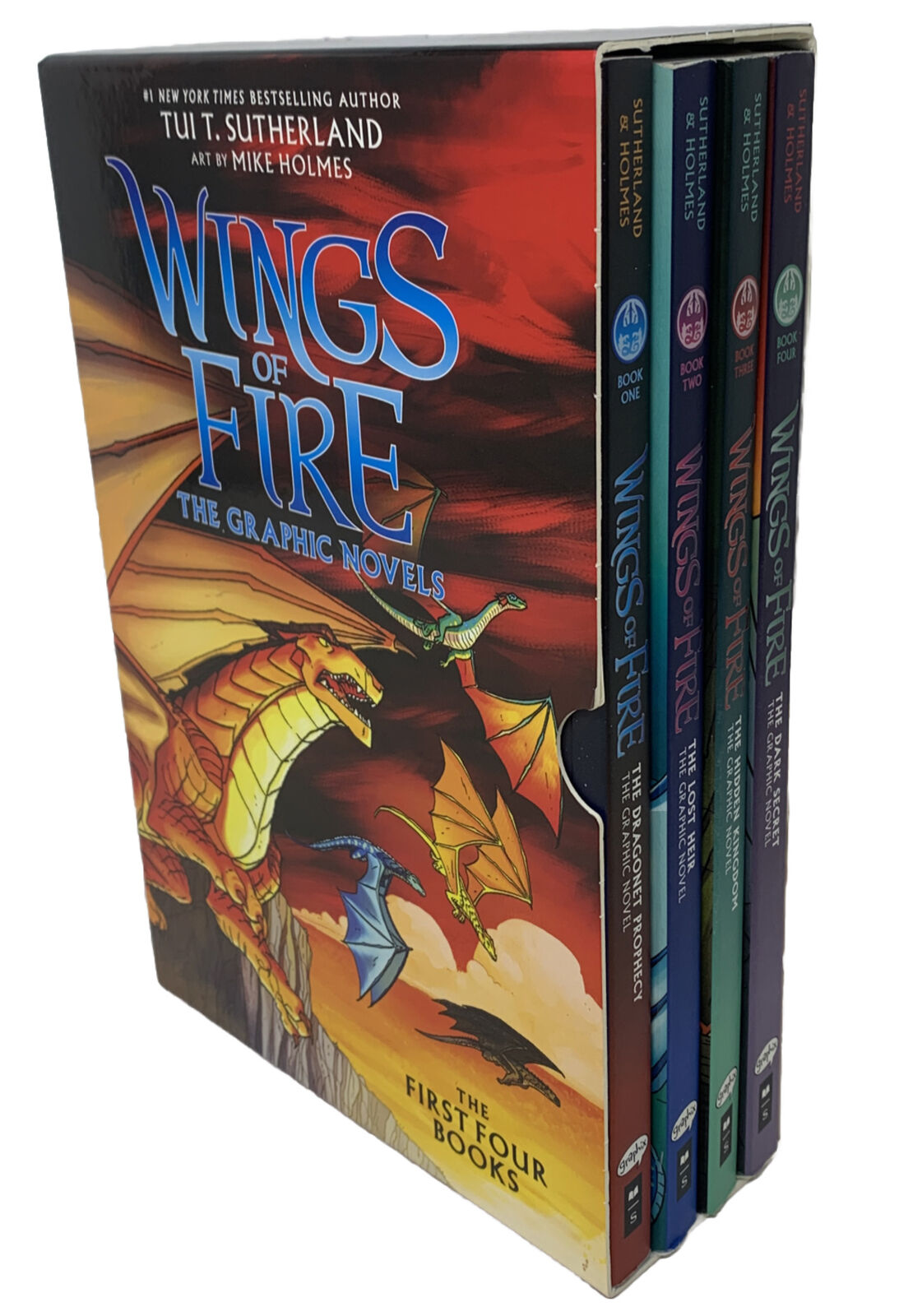 Wings of Fire The Graphic Novels Box Set Of 4 Paperback Books Tui T. Sutherland