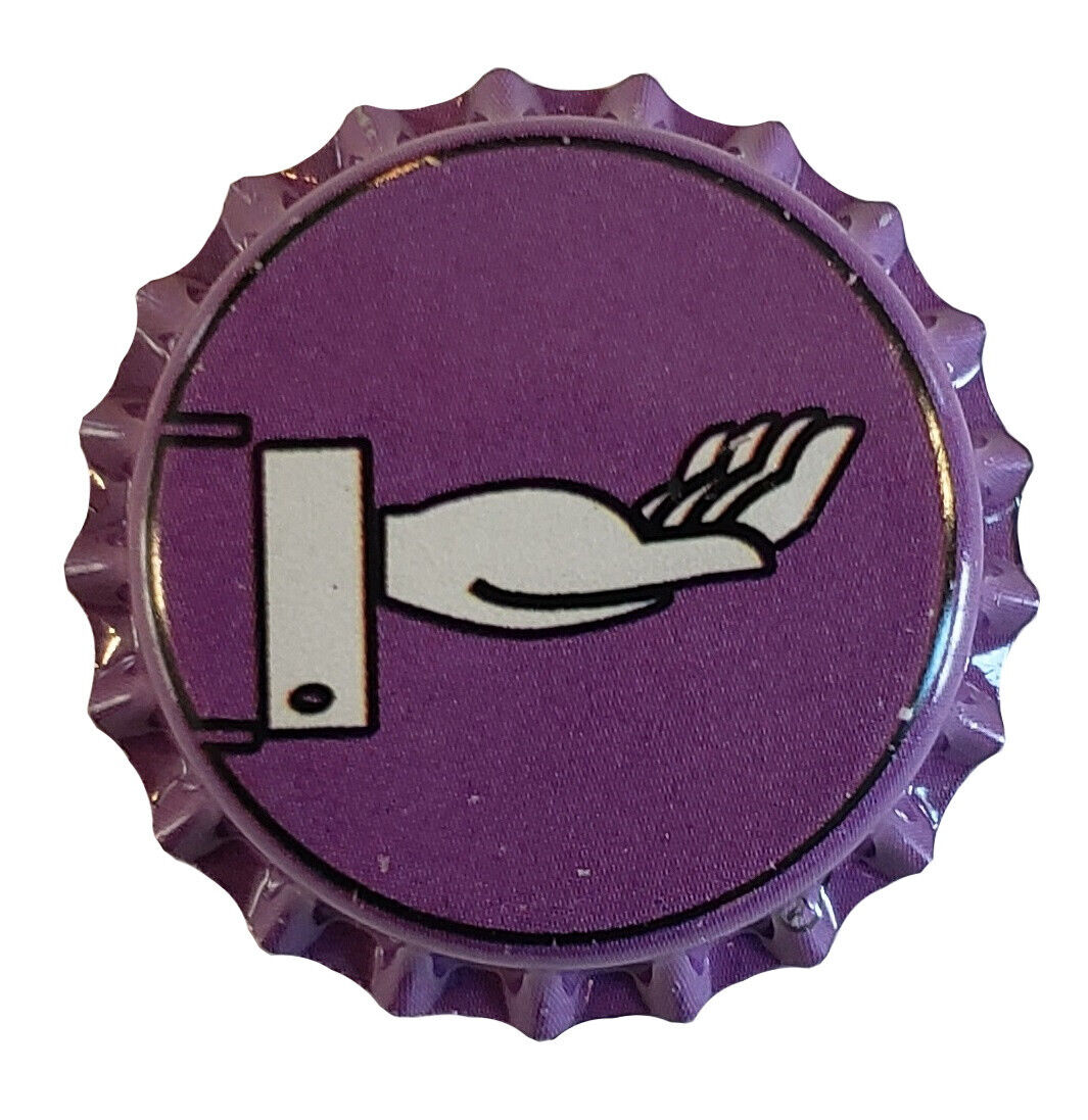 100 Purple Hand Oxygen Absorbing Beer Bottle Caps Brewing Homebrewing Crown