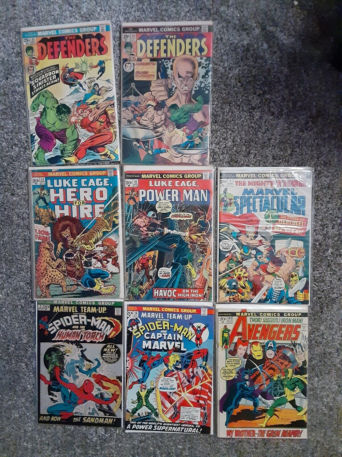 vintage comic book lot of 8 Marvel