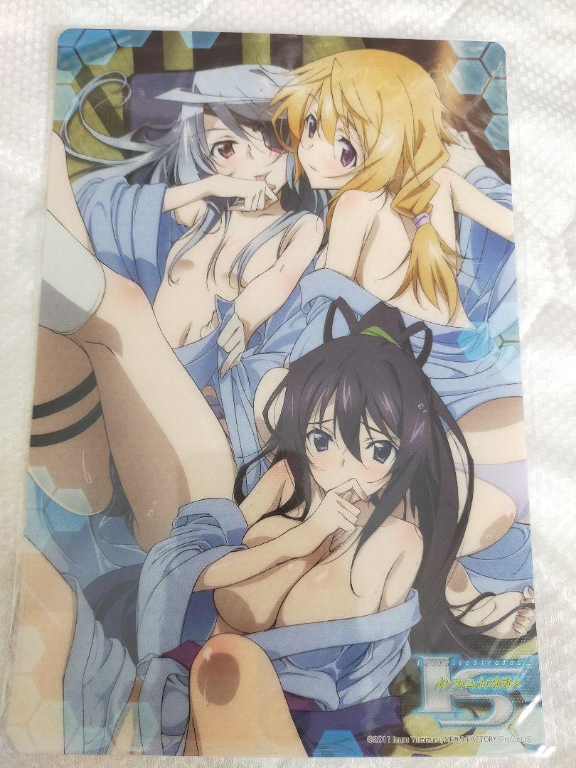Infinite Stratos Large Mouse Pad After Bath Version Laura Charlotte Houki Anime