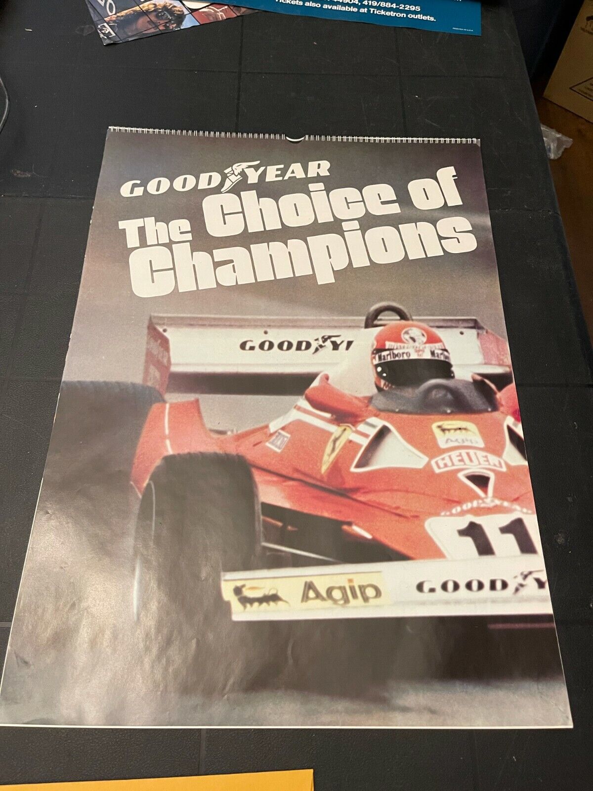 Vintage original Goodyear Champions 1978 Calendar 24 x 17 Racing rare