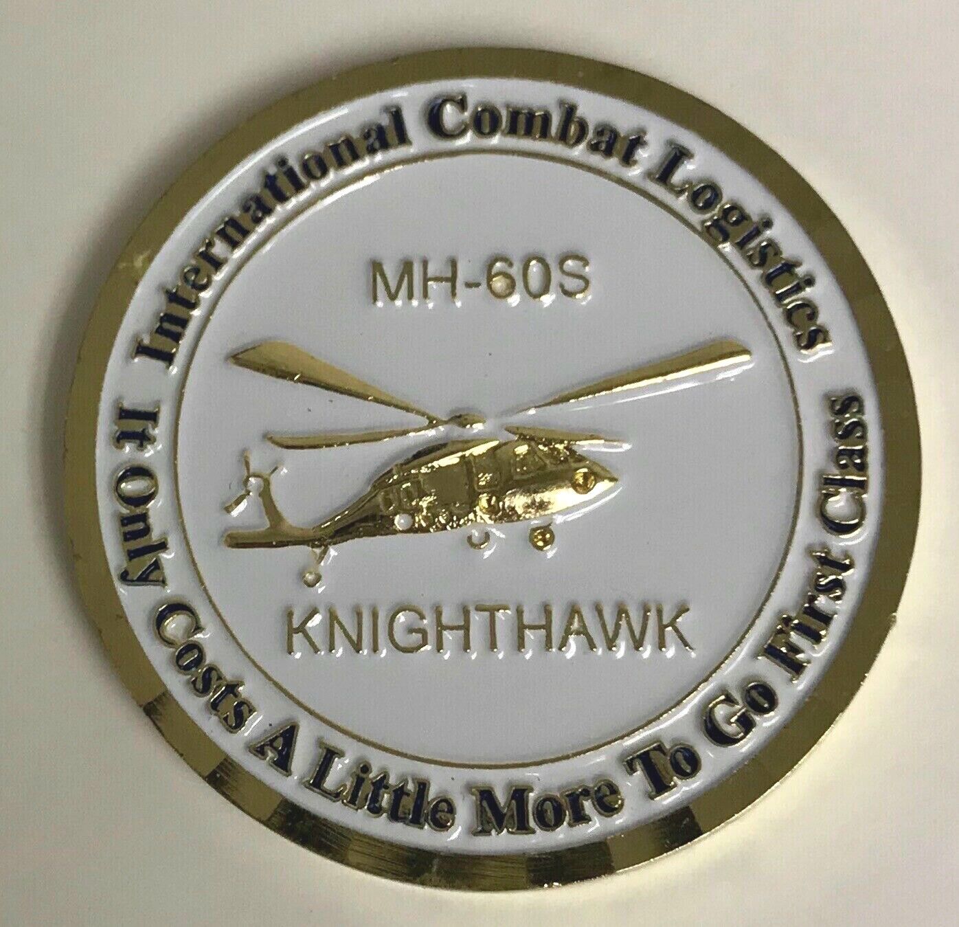USN Navy HSC-26 Det 1 Desert Hawks Int\'l Combat Logistics MH-60S Knighthawk Coin