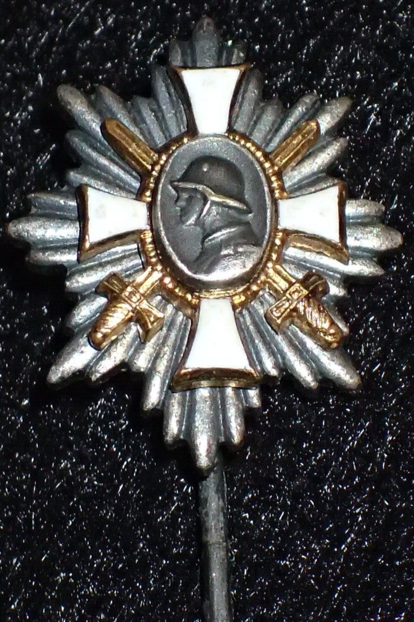 WWI Imperial German Field Honor Badge \'Deutschen Feld-Ehrenzeichen\' Stickpin Pin