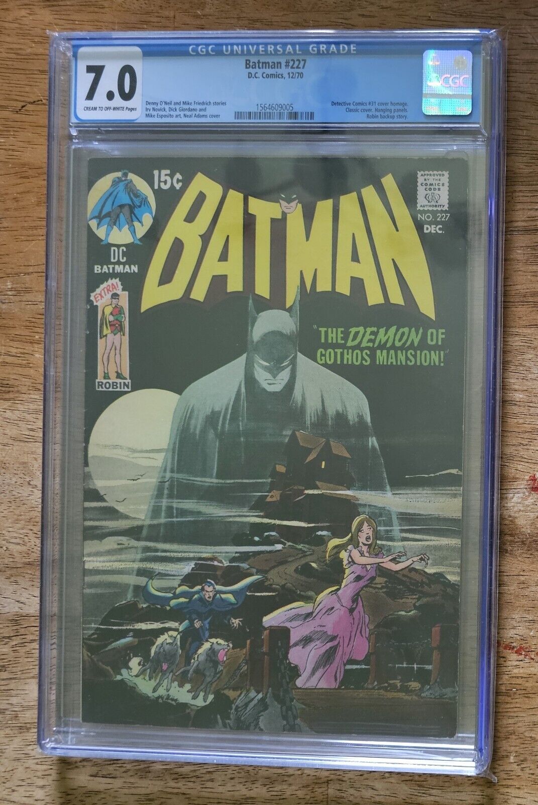 Batman #227 (1970) - Neal Adams Cover - CGC 7.0