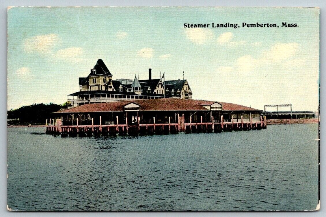 Steamer Landing  Pemberton  Massachusetts  Postcard  c1910