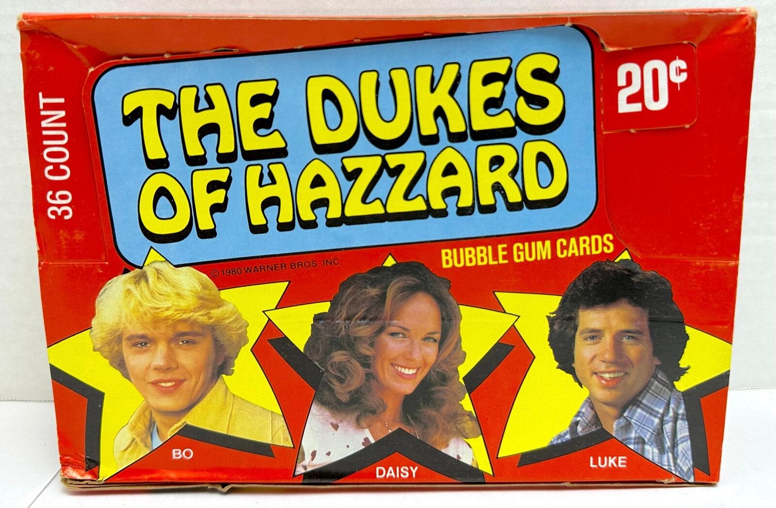 1980 Dukes of Hazzard TV Show Vintage FULL 36 Pack Trading Card Wax Box Donruss