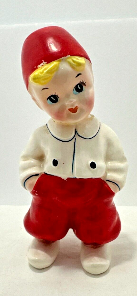 Vintage Rare 1955 Kreiss  Ceramic Little Blonde Dutch Boy