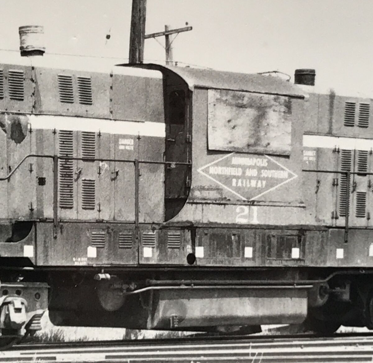 Minneapolis Northfield & Southern Railway Railroad MNS #21 Locomotive Photo