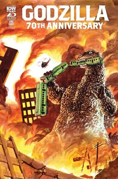 Godzilla 70th Anniversary E.J. Su Variant IDW Main Cover A