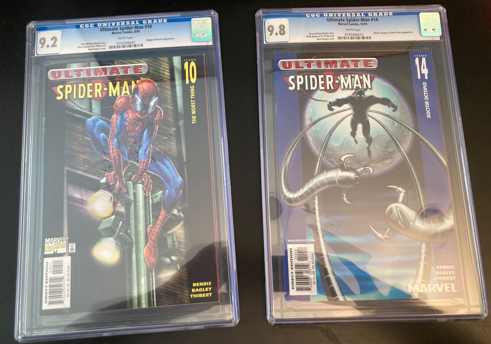 Wowza Lot of 2 **HIGH-GRADE CGC** ULTIMATE SPIDER-MAN #10 *9.2* + #14 *9.8*