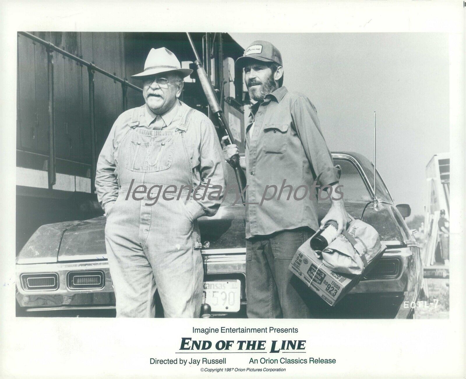 1987 Actor Wilford Brimley in End of the Line Original News Service Photo