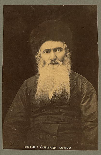 Photo:Juif � Jerusalem,Jewish Man,Beard,1889