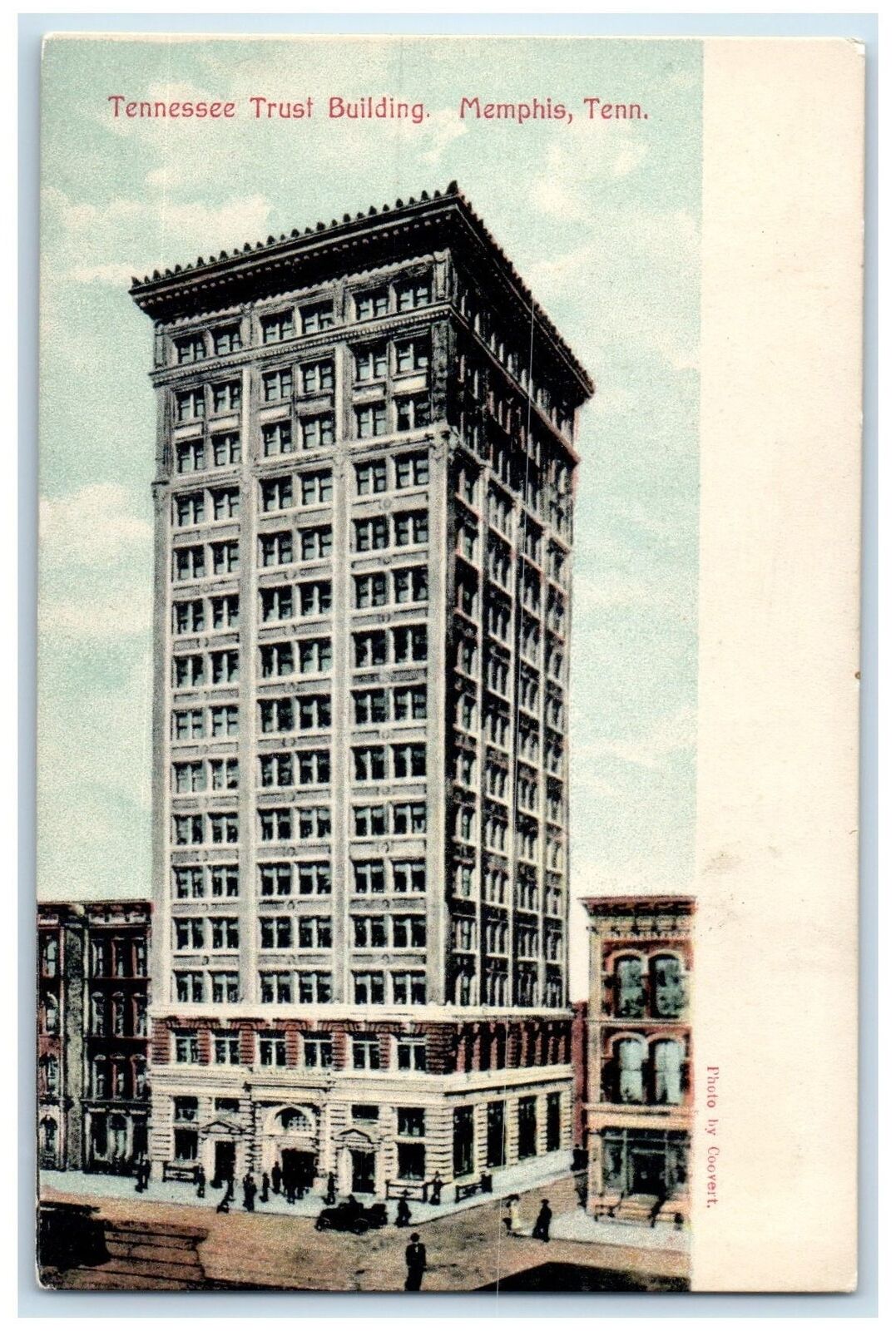 c1952\'s Tennessee Trust Building Building Classic Car Memphis Tennessee Postcard