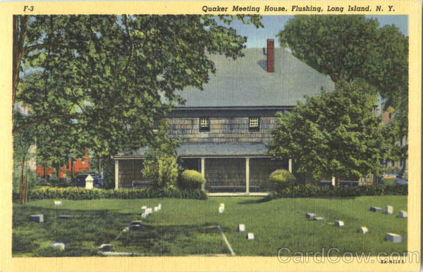 Flushing,NY Quaker Meeting House Queens County New York Interborough News Co.