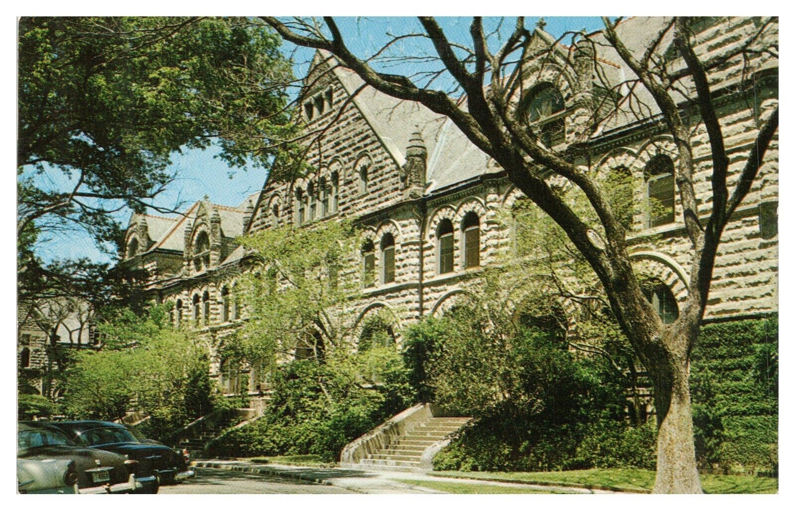 Vintage Tulane University New Orleans LA Postcard Campus Scene Unused Chrome