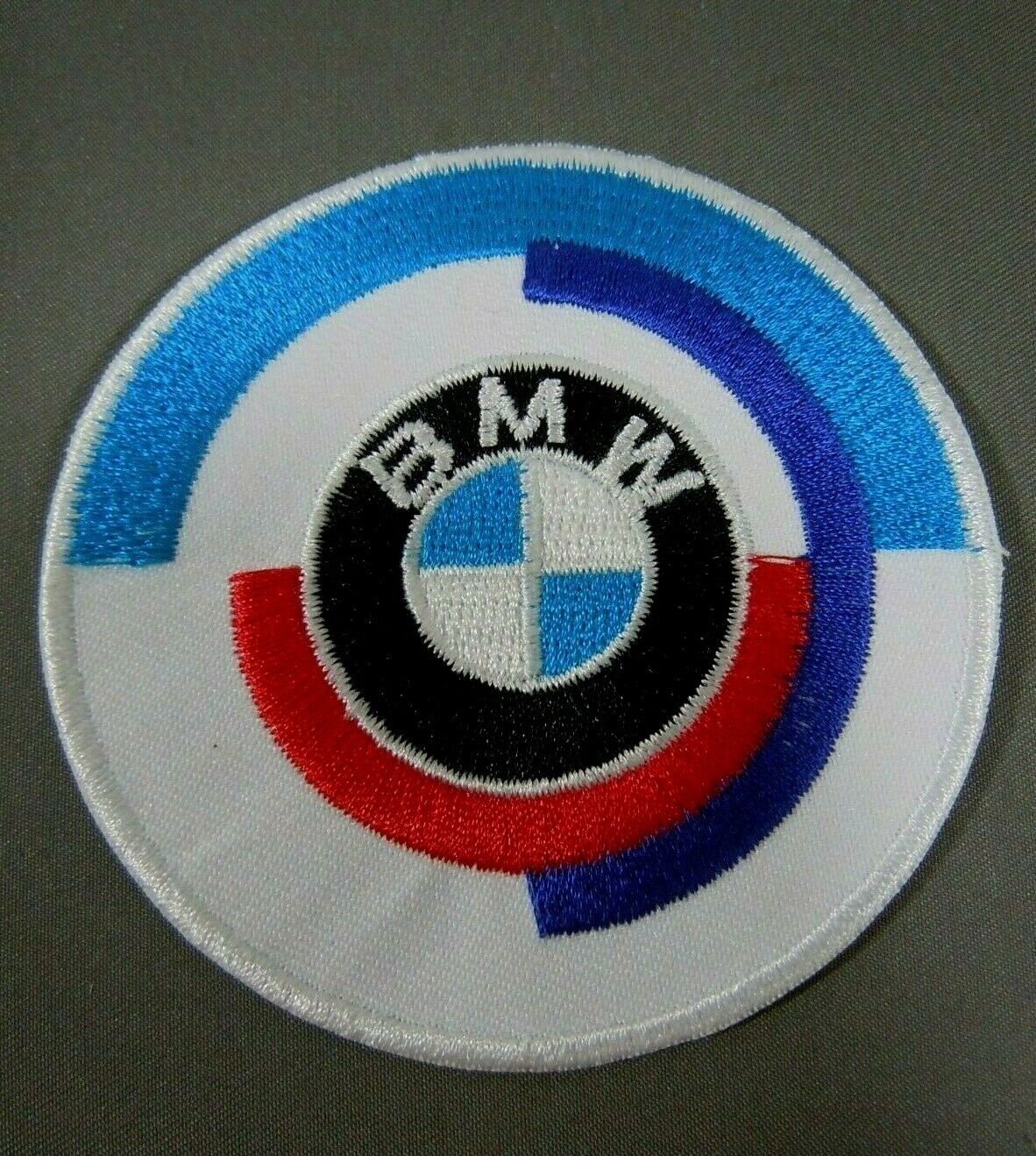 BMW Motorsports Roundel Vintage Style Iron-On Automotive Patch 3\