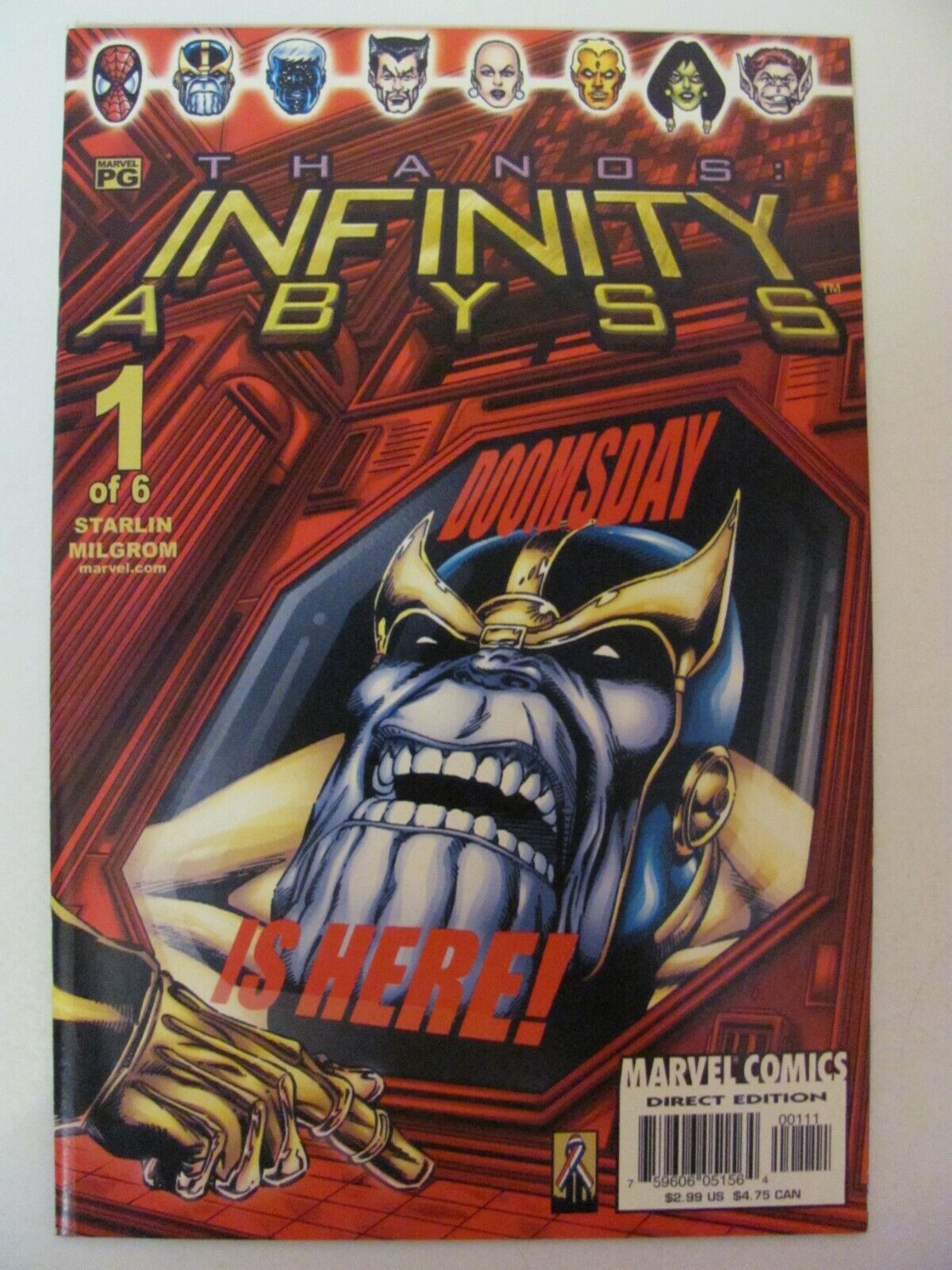 Infinity Abyss #1 2 3 4 5 6 Complete Marvel 2002 Series Thanos 9.4 Near Mint