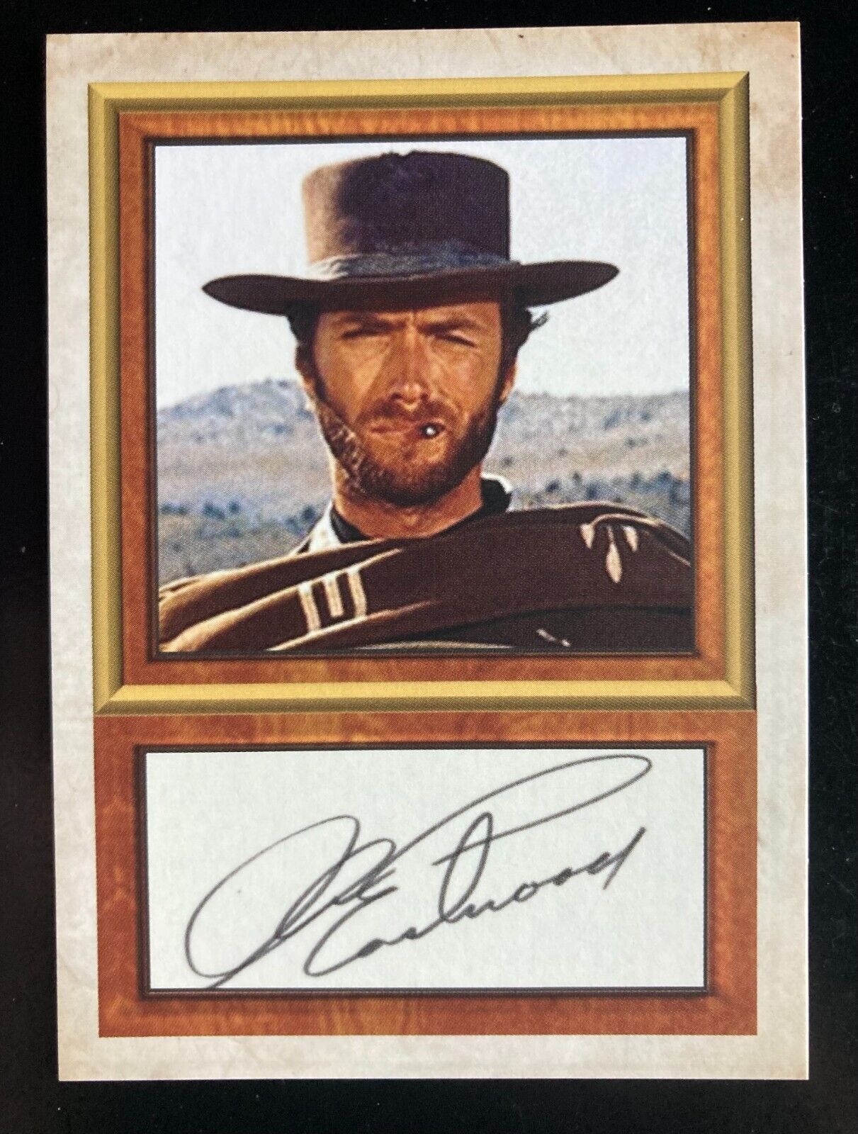 Clint Eastwood Trading Card-D Gordon series 2 facsimile signature-rare