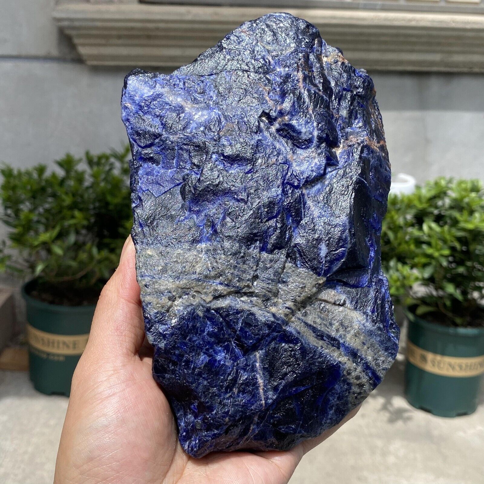 1798g Natural Dark Blue Sodalite Rough Stone Crystal Mineral Gemstone Healing