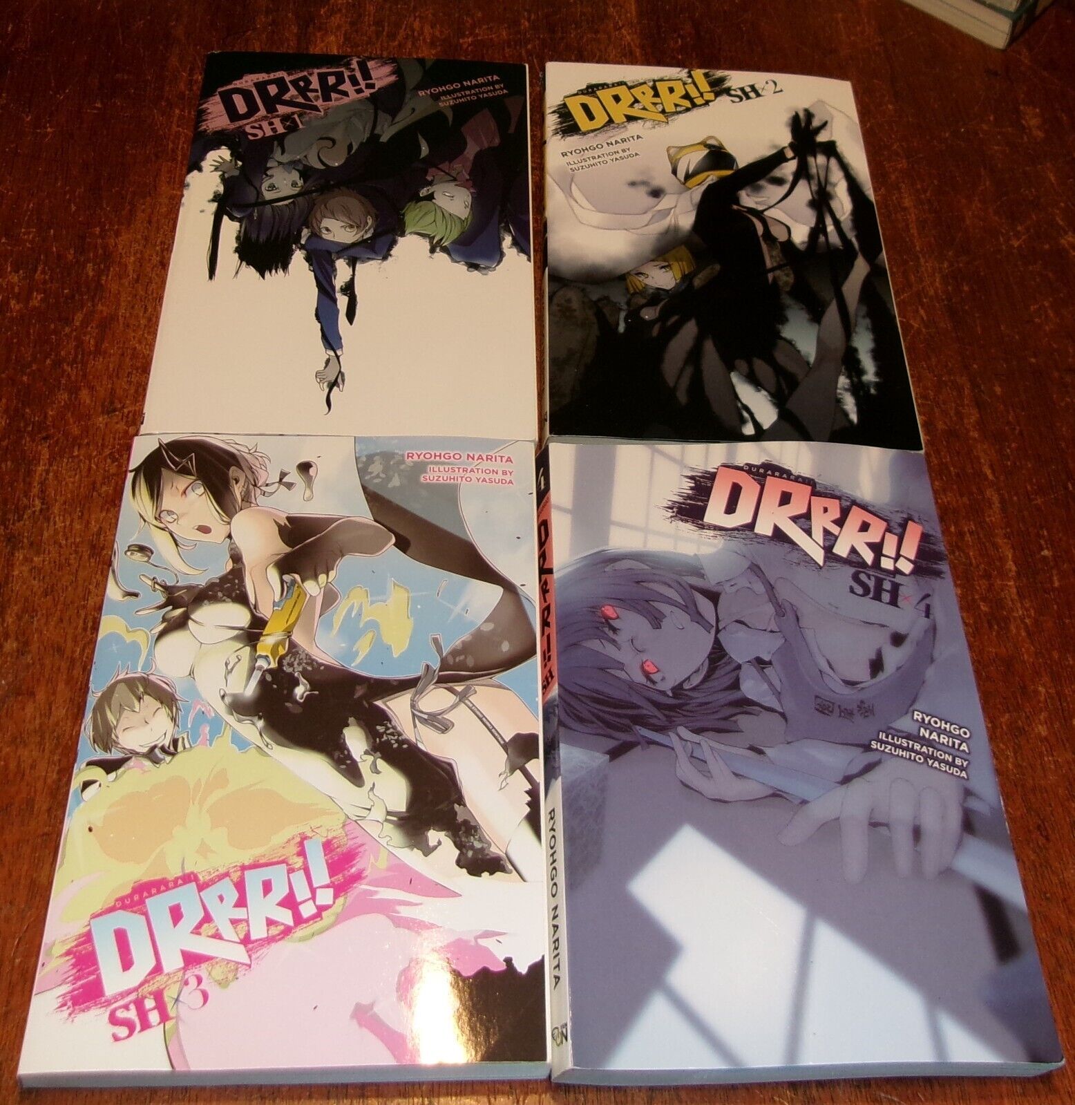 Durarara Drrr Manga Series Volumes 1-4 Ryohgo Narita Suzuhito Yasuda Lot