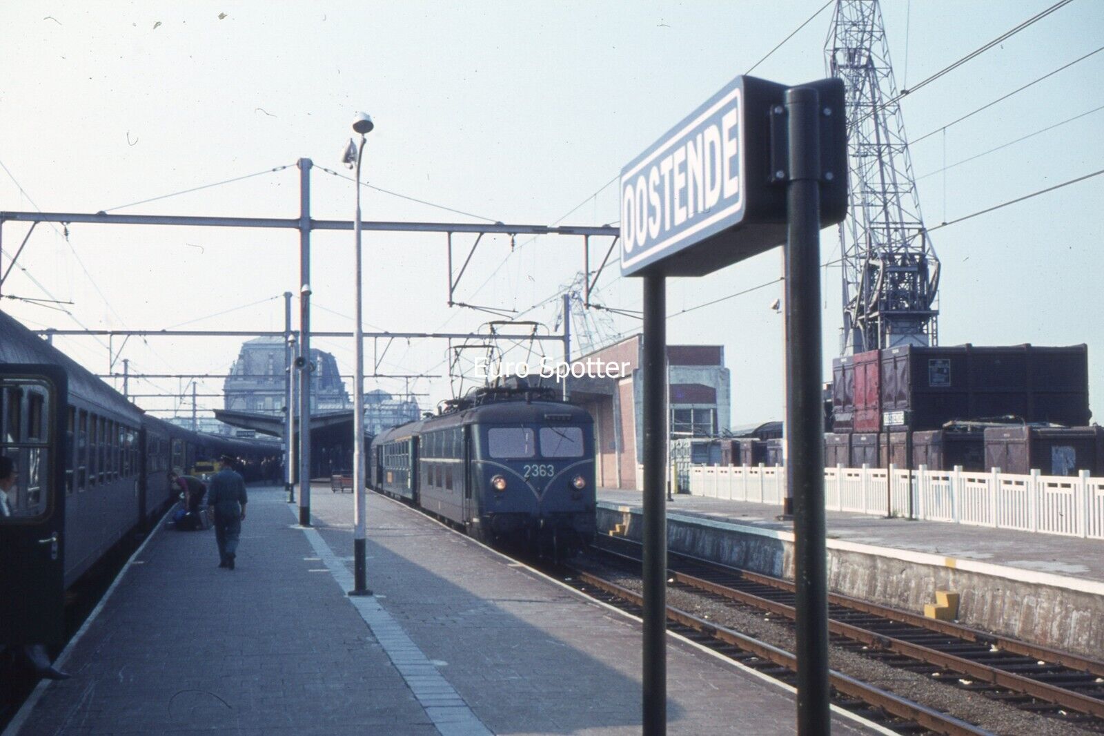 B230 35mm Slide SNCB Class 23 2363 Oostende c.1971