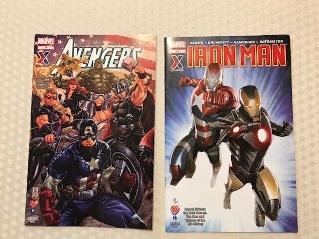 Marvel AAFES The New Avenger Edition #14 and #15  (2013) Salute to US Military