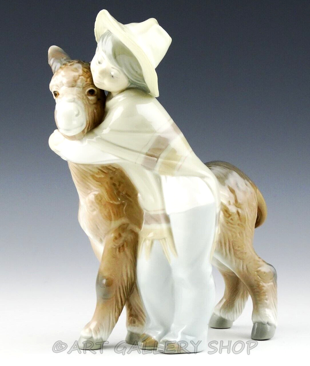 Lladro Figurine PLATERO and MARCELINO BOY WITH DONKEY #1181 Retired Mint