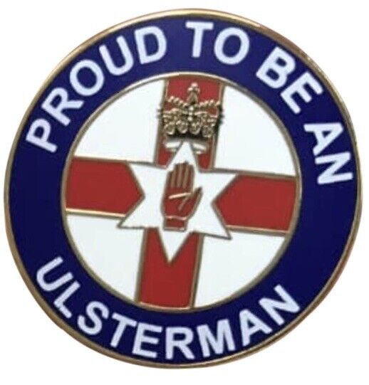 Proud To Be An Ulsterman Enamel Pin Badge Ulster Unionist Loyalist 25mm Diameter