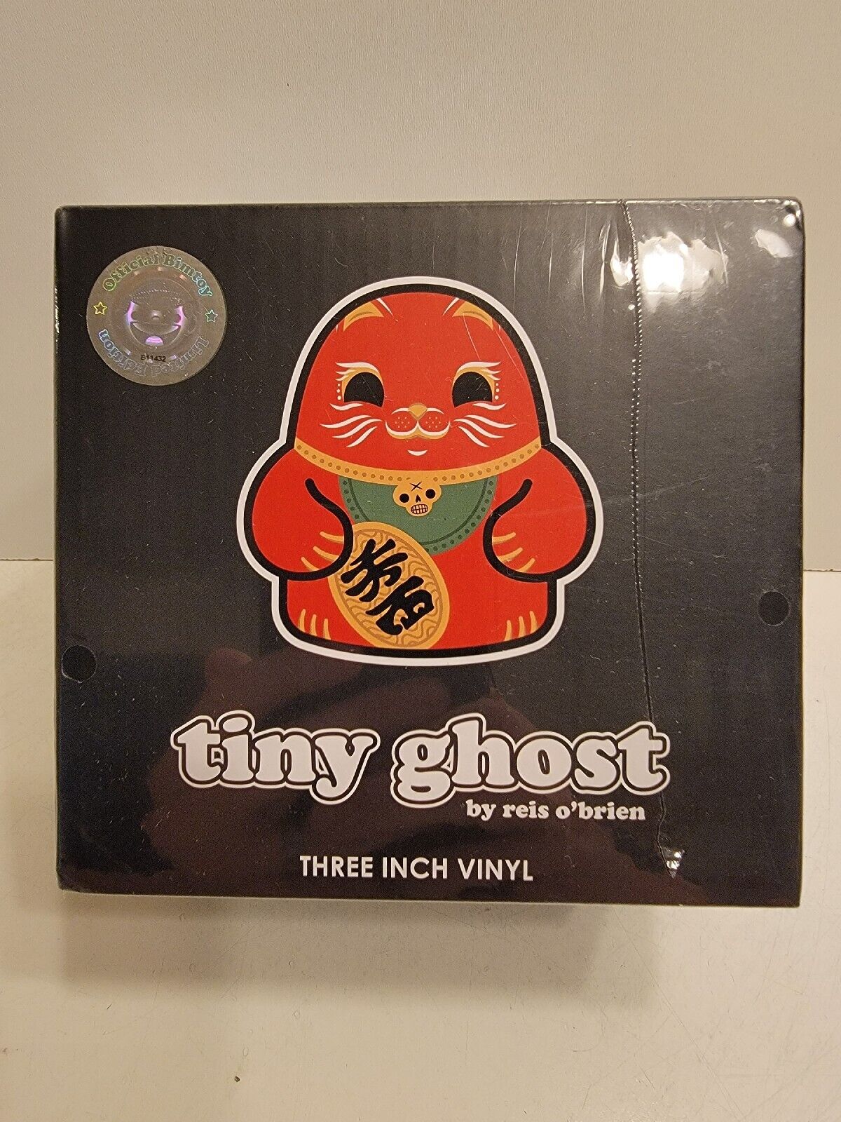 Bimtoy Maneki Neko Red Tiny Ghost Limited Edition 300 *Sealed*New* US SELLER