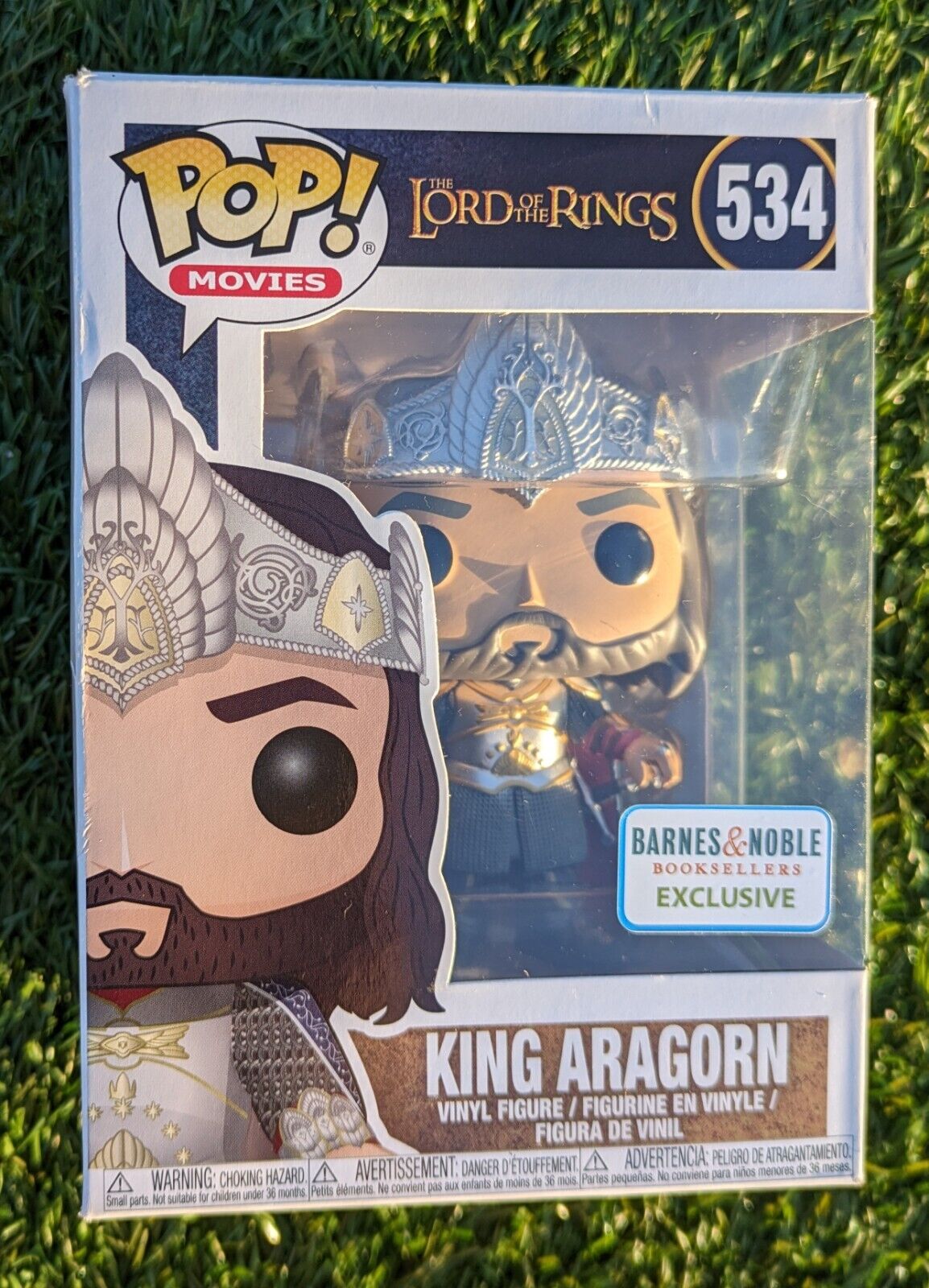 Funko Pop Vinyl: The Lord of the Rings - King Aragorn (Barnes and Noble, NEW)