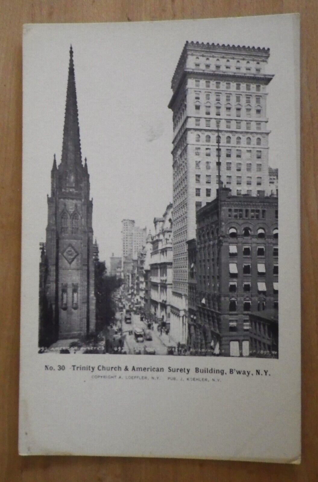 Trinity Church & American Surety Building New York City, New York Postcard