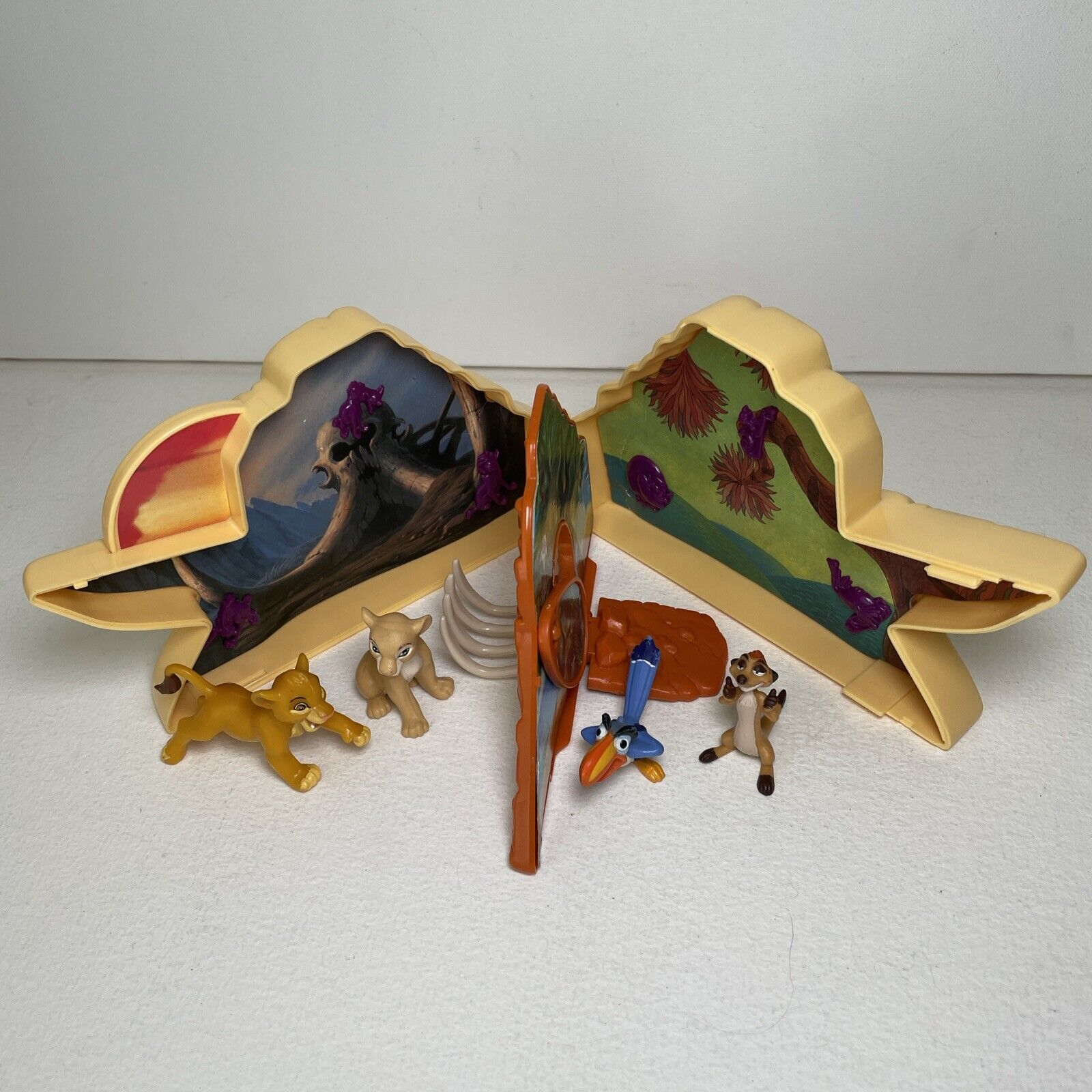Vintage 1993 Disney The Lion King Once Upon A Time Playset W/ Figures, Complete