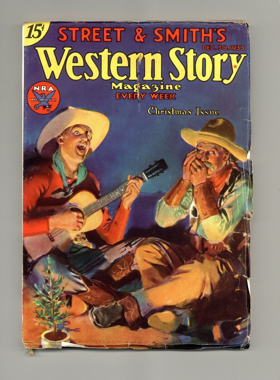 Western Story Magazine Pulp 1st Series Dec 30 1933 Vol. 127 #1 FN